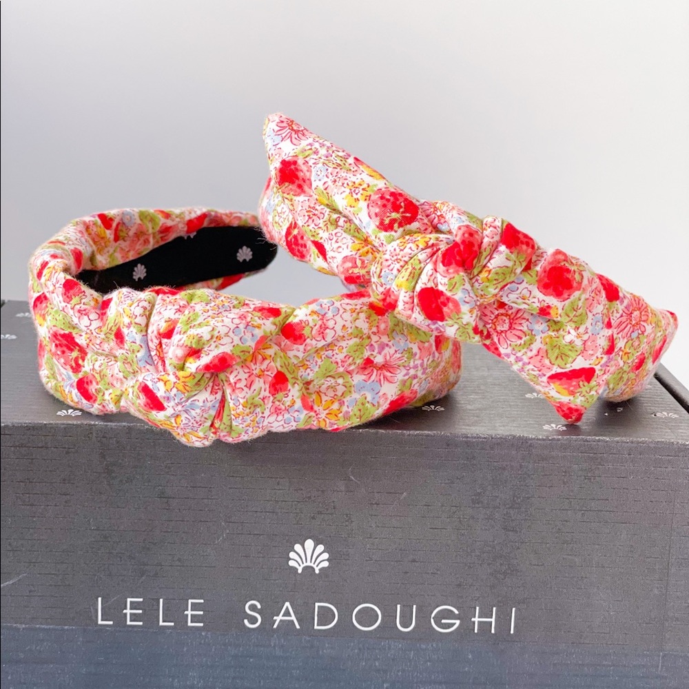 TWO Lele Sadoughi Floral Headbands